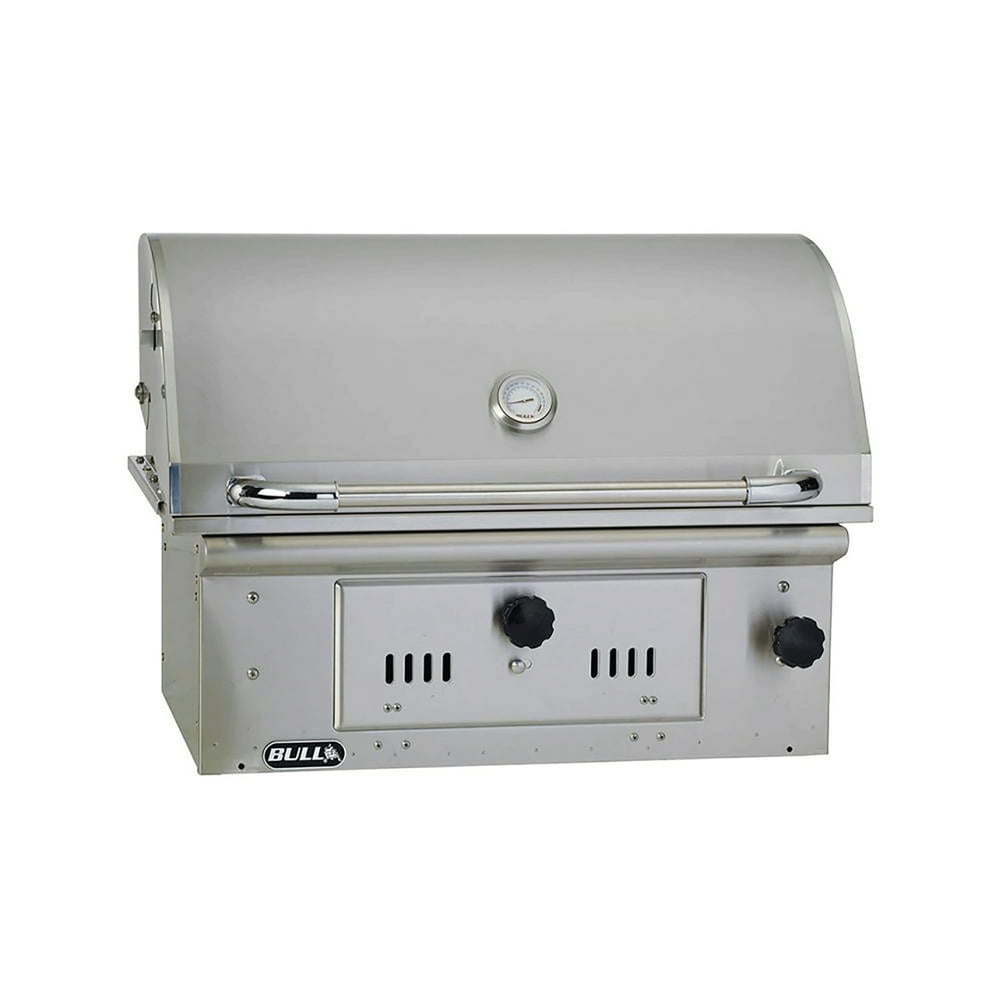 Bull Outdoor Products Open Bison Built In Stainless Steel Charcoal Grill Head