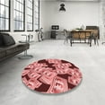 thumbnail image 4 of Ahgly Company Machine Washable Indoor Rectangle Transitional Pastel Pink Area Rugs, 5' x 7', 4 of 7