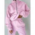 thumbnail image 6 of Women'S Two-Piece Set, Fleece Sweatshirt, Sporty Street Casual Fashion Set for Women, 6 of 10