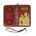 thumbnail image 5 of Things2Die4 Red and Gold Sherlock Holmes Book Wallet ID Holder Snap Close Fashion Wristlet - Red - Size 7 inch, 5 of 5