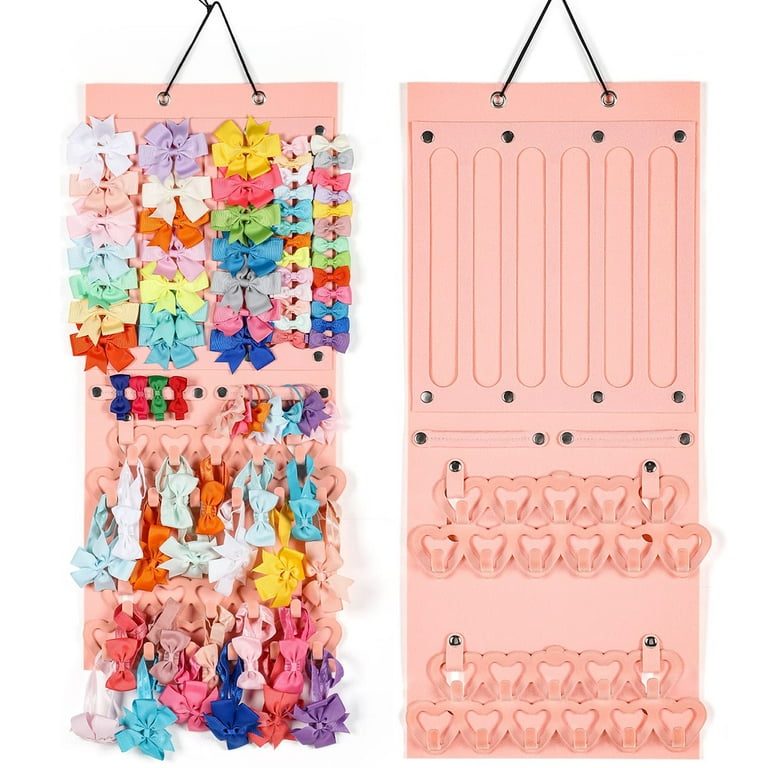 Hair Bows Organizer Wall Hanging Large Capacity Headband Holder Hair Clip  Storage Hanger Space Saving Accessory For Girl Room