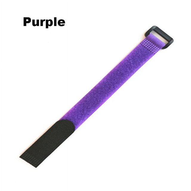 10/5 Pcs Sangles de Câble de Fixation Réutilisables Attaches de Câble Multifonctions pour Gestion de Câble Organisateur de Cordon Violet 20x400MM 10 Pcs