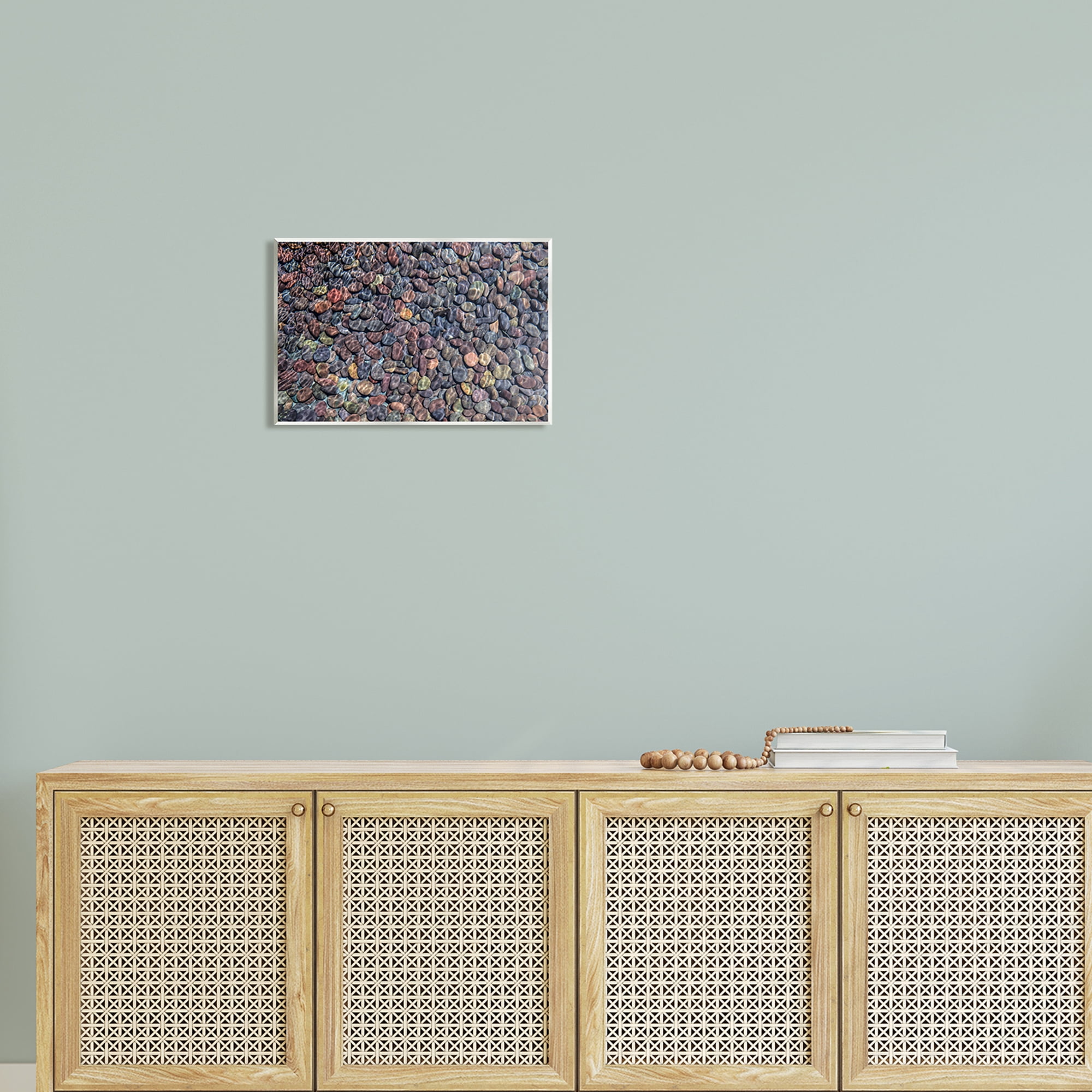 Stupell Ocean Ripples Underwater Pebbles Landscape Photography Wall Plaque Unframed Art Print Wall Art