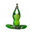 thumbnail image 3 of 2 uds estatuilla de rana creativa estatua de rana de Yoga para la decoración del salpicadero del coche para hogar, 3 of 9