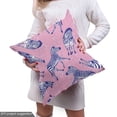thumbnail image 5 of Ambesonne African Fabric by the Yard Upholstery, Zebras Floral Silhouettes, 10 Yards, Soft Pink and Dark Lavender, 5 of 5