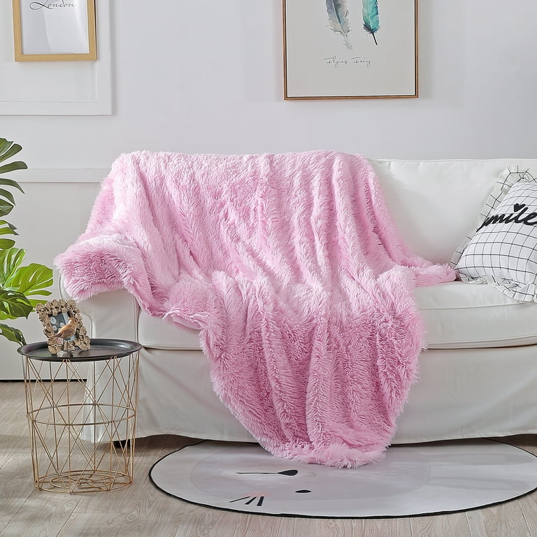Reafort Luxury Long Hair Shaggy PV Fur Faux Fur Oversized Throw