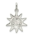 thumbnail image 3 of Auriga Fine Jewelry 925 Sterling Silver Sun Charm for Women Length - 25mm, Width - 17mm, 3 of 7