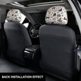 thumbnail image 2 of Goofa Black Cat And Snake Pattern 2 PCS Car Headrest Cover, Headrest Protector,Universal Interior Car Accessories, 2 of 6