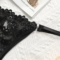 thumbnail image 4 of SnZhen Thongs for Women Women's Panties Lace Seamless Low Waisted Ladies Thongs Physiological Underpants, 4 of 5