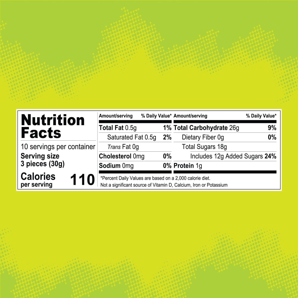 Zweet Sour Belts Licorice Candy, Tasty & Colorful Cotton Candy Licorice Snacks, 10 oz