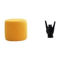 thumbnail image 1 of Taburete otomano cilíndrico creativo con escultura de gesto de mano para decoración de oficina, dormitorio, habitación infantil, apartamento y restaur, 1 of 8