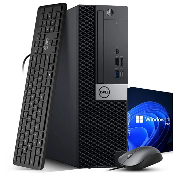 Restored Dell OptiPlex 5070 Desktop Computer PC Intel i7-9700 8-Core Processor, 32GB DDR4 Ram, 1TB NVMe SSD, Built-in WiFi, Wireless Keyboard & Mouse, Windows 11 Pro (Refurbished)