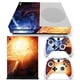 thumbnail image 1 of Etiqueta engomada de la consola Etiqueta engomada de la piel del vinilo de la fibra de carbono para la consola y los controladores delgados de Xbox ONE MFZFUKR 2033388-1, 1 of 9