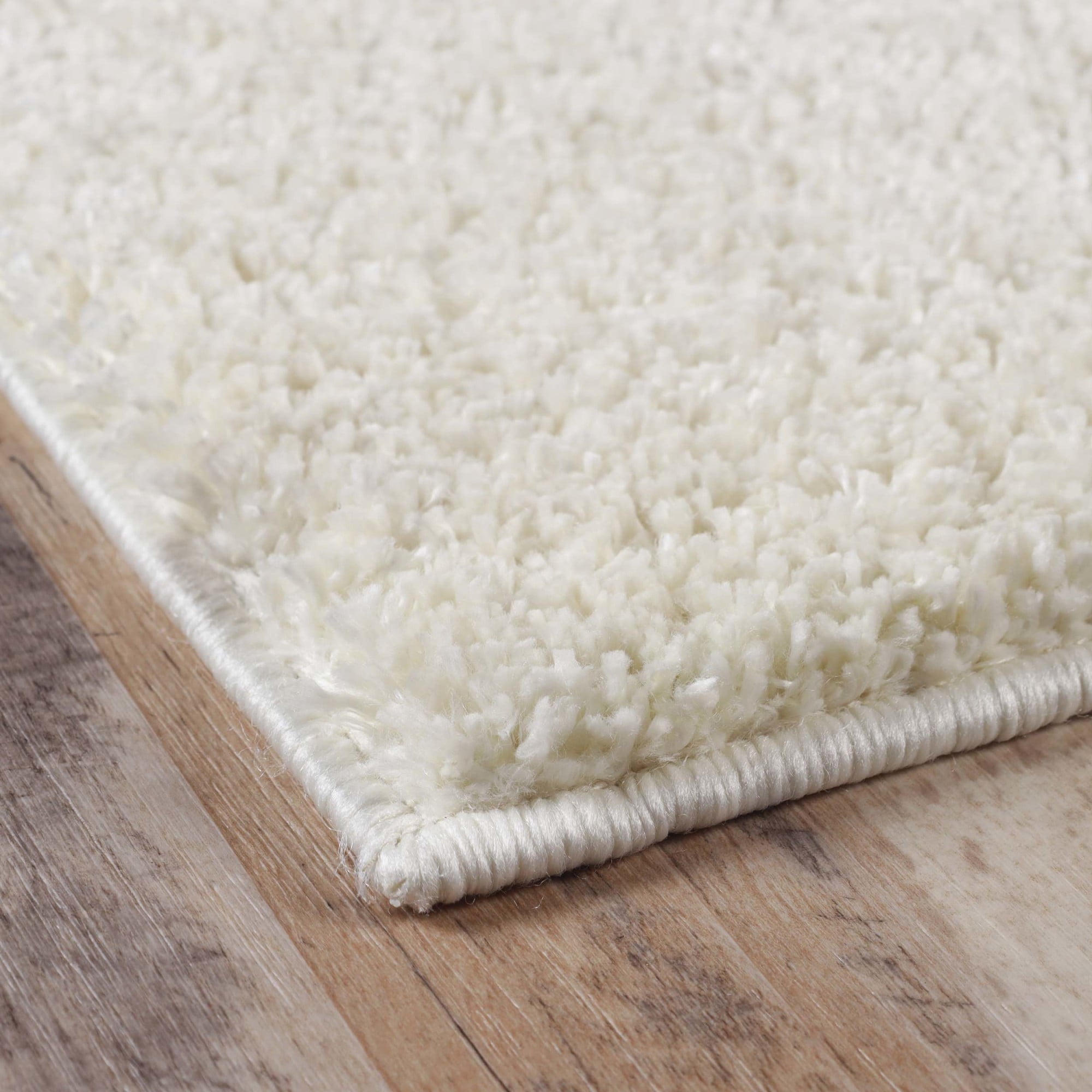 Superior Berlin Indoor Plush Shag Area Rug, 5' x 8', Ivory