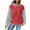 Red, variant on Women's Waffle Hoodies Drawstring Color Block Long Sleeve Pullover Tops Casual Loose Sports Sweatshirts With Pockets (XL, White)