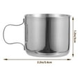 thumbnail image 2 of TAILTOSS 1Pcs Double Layered Mug Stainless Steel Mug for Home Use Adults, 2 of 7
