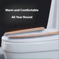 thumbnail image 4 of Warm Cushioned Toilet Seat Cover Stick-on Washable Reusable Toilet Memory Foam Cushion Pad 4 Set, 4 of 5