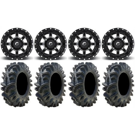 Fuel Maverick Black 14 Wheels 28 Terminator Tires Yamaha Viking Wolverine YXZ1000R