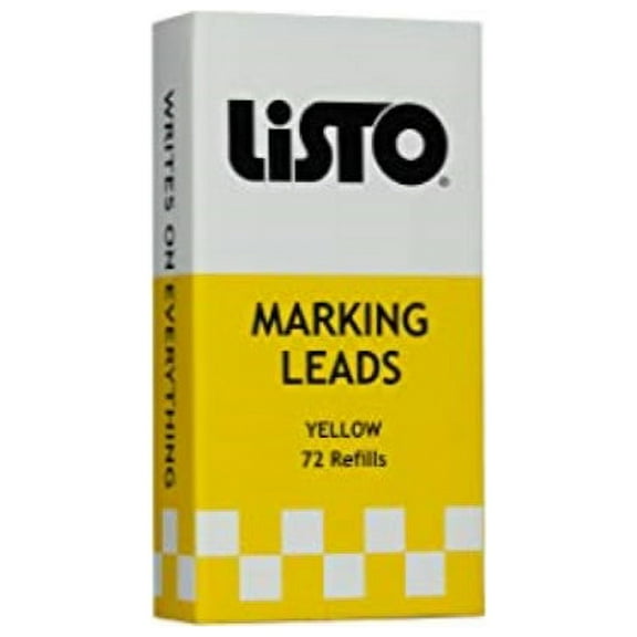 Listo 162 Refill, Box of 72, YELLOW