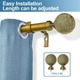 thumbnail image 2 of Urbanest 1" Giato Curtain Rod, 48"-84", Renaissance Gold, 2 of 6