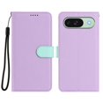 thumbnail image 2 of For Google Pixel 9 / 9 Pro RFID Blocking Protective Purse 2-in-1 Detachable Bicolor Wallet Case Magnetic Flip Cover Multi-Card Slots Pocket With Wrist Strap Phone Case,Purple,For Pixel 9 / 9 Pro, 2 of 7