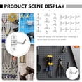 thumbnail image 3 of WEUVEB 10Pcs Universal Design Pegboard Hangers for Tool Display 1In Silver, 3 of 7