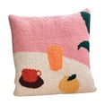 thumbnail image 4 of Throw Pillow DIY Punch Kits Hoop Hoop Rug work Tools - Pink Teacup Pink, 4 of 10