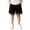 Black, variant on Unisex Kids Striped‑ Casual Shorts Elastic Waist Side‑Pocket Summer Shorts 2‑12Y