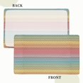 Custom Rectangular Zigzag Pattern Art Multicolore Table Cloth