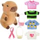 thumbnail image 1 of Set de peluche Kireidane Capybara con 7 prendas y accesorios, 1 of 7