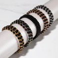 thumbnail image 4 of Trinity / Or x Canon de Fusil / Bracelet à Trois Brins, 4 of 7