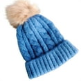 thumbnail image 2 of Aloohaidyvio Knitted Beanie Hat for Women,Womens Winter Beanie Hat, Warm Fleece Lined Knitted Soft Ski Cuff Cap with Pom Pom, 2 of 2