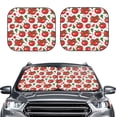 thumbnail image 2 of Haiem Hand Drawn Tomatoes Car Windshield Sun Shade (2 Pieces) Foldable Windshield Sun Shade Car Accessories for Truck SUV Pickup-Large, 2 of 7