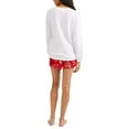 thumbnail image 2 of Ensemble de Pyjama pour Femmes Haut à Manches Longues et Short en Peluche, 2 of 3