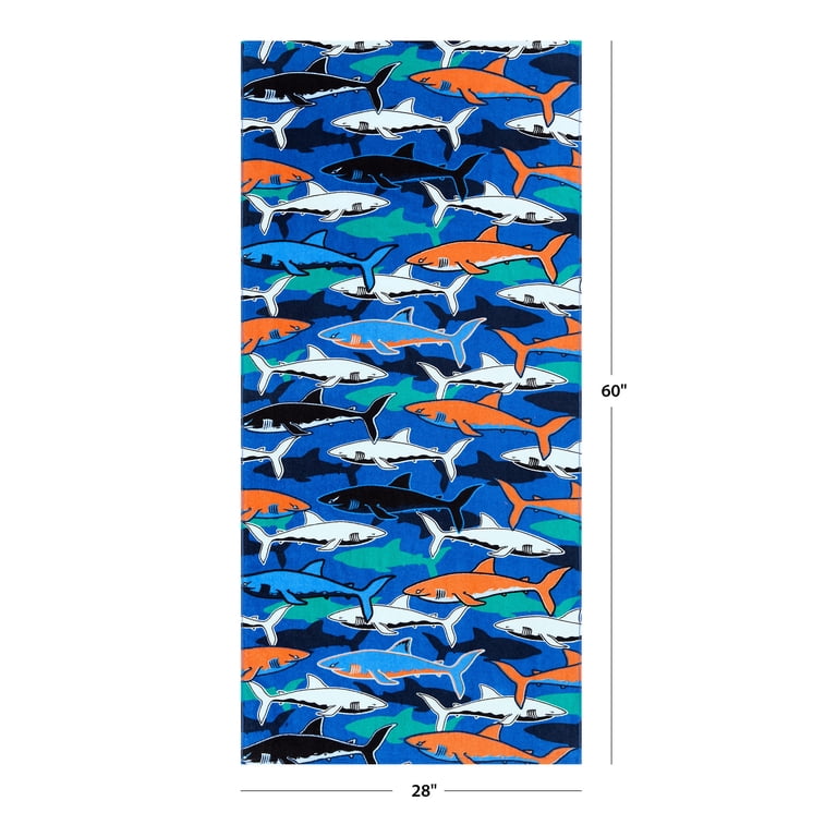 CafePress Blue Camo Beach Towel - 30x60 Inch Super Soft & Absorbent Pool Towel