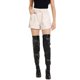 thumbnail image 1 of Pantalones cortos de PU para mujer INSPIRE CHIC con cintura alta y elástica, pantalones de cuero sintético con bolsillos L Beige, 1 of 1