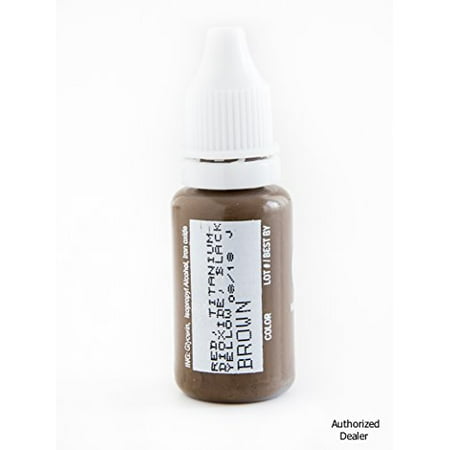 15ml MICROBLADING BioTouch BROWN Cosmetic Pigment Color Tattoo Ink LARGE Bottle pigment professionally tested permanent makeup supplies Eyebrow Lip Eyeliner microblading supplies