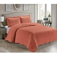thumbnail image 2 of Kids Zone Home Veronica Collection Couvre-Lit 3 Pcs Grand Lit/reine Orange, 2 of 4