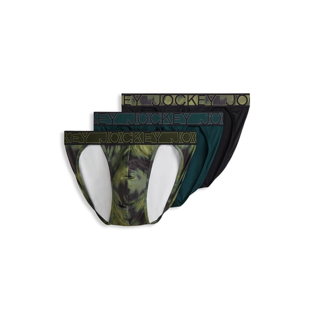 Jockey String Bikini Extensible en Microfibre pour Hommes - Lot de 3
