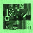 thumbnail image 1 of Ahgly Company Indoor Square Abstract Emerald Green Contemporary Area Rugs, 5' Square, 1 of 4