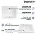thumbnail image 6 of 21 in. L x 17.7 in. W Drop-In Rectanglar Vitreous China Bathroom Sink in White with Overflow and Single Faucet Hole, 6 of 12