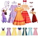 thumbnail image 2 of Encanto Dolores Isabela Madrigal Blancanieves Cenicienta Princesa Pepa Niñas Vestido Cosplay Disfraz Niños Rapunzel Vestidos Clothes5-6T Gao Jinjia LED, 2 of 2