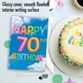 thumbnail image 5 of 1 70th Birthday Card with Envelope - Milestone (Not 3D or Layered) C5651EMBG, 5 of 6