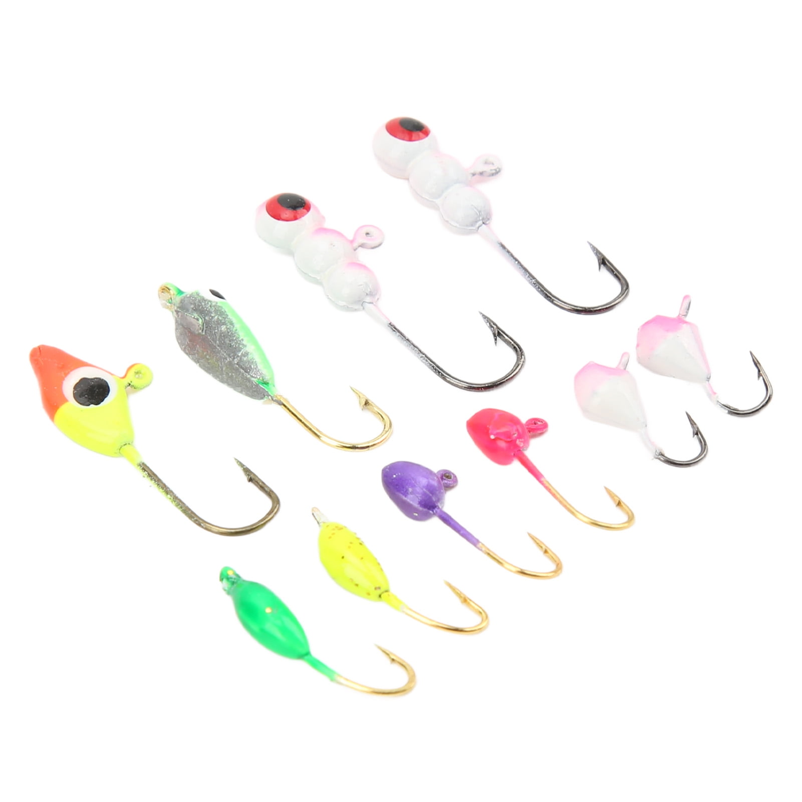 Ice Fishing Hooks Set, Ice Fishing Jigs Set Wide Application For Bass