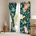 thumbnail image 3 of jejeloiu Kawaii Dinosaur Dino Blackout Curtains Set of 2 (52x84 Each),Cartoon Animal Window Curtains,Green Leaves Curtains and Drapes For Boys,Luxury Bedroom Decor, 3 of 6
