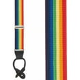 thumbnail image 2 of SuspenderStore Rainbow Striped Suspenders - 1.5 Inch Wide, Button, 2 of 4