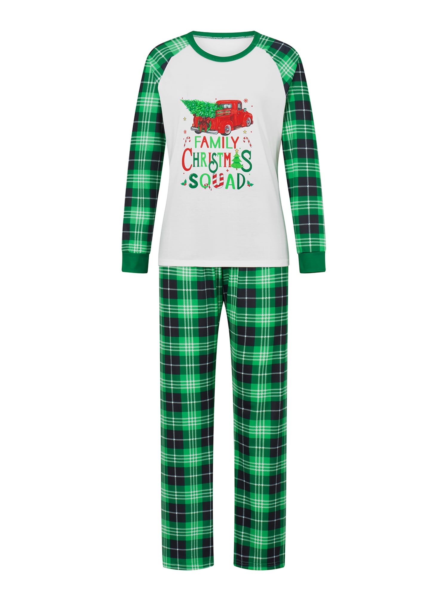 Matching Family Christmas Pajamas Sets 2023 - Classic Plaid Long Sleeve PJs For Couples & Family