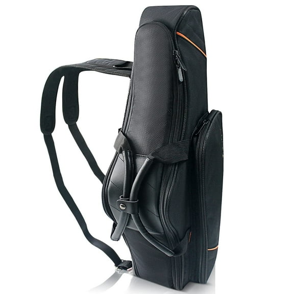 Alto Saxophone Case - 2-in-1 Padded Backpack Gig Bag with Flute Pocket & Accessory Storage, 20mm Soft Padding, Lightweight Protective Carry Case for Saxophone