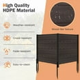 thumbnail image 2 of Laicejoy 46"x48" Rectangle Brown Fence Screen, Easy to Clean, (2 Count), 2 of 8
