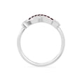 thumbnail image 4 of Lustre and Light Natural Garnet Infinity Promise Rings for Women in Sterling Silver,January Birthstone Jewelry Gifts for Her Birthday,Anniversary,Party,Graduation,Christmas,Mothers Day,Valentines, 4 of 7